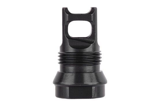 Breek Arms 2BO-S 9mm 1/2x28 Short Single Port Muzzle Brake is made of durable 4140 steel.